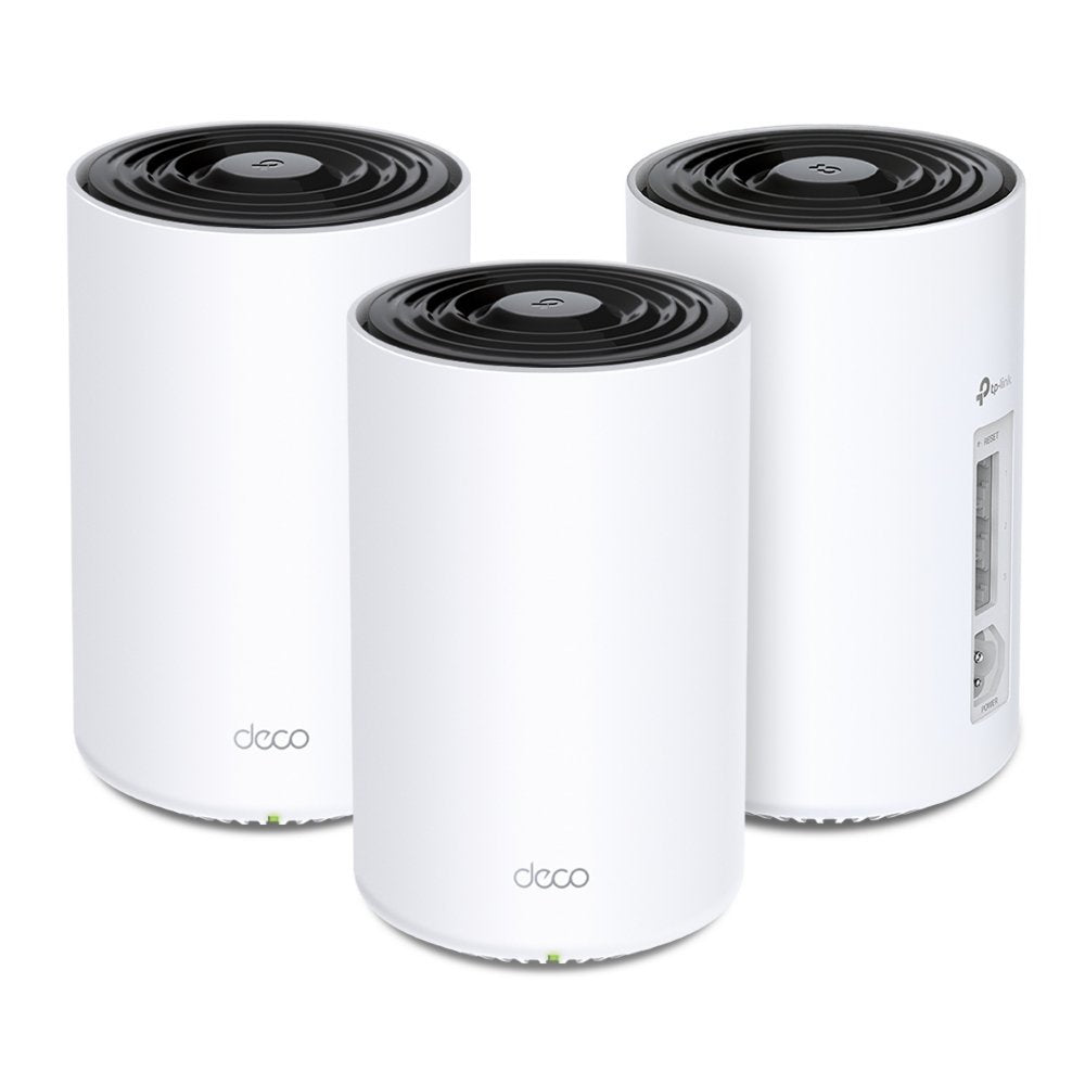 TP-Link Deco PX50 (3-pack) | Dual-band WiFi 6 Mesh Router (2.4 GHz / 5 GHz) | Powerline | Wit - Matmuis - Matmuis